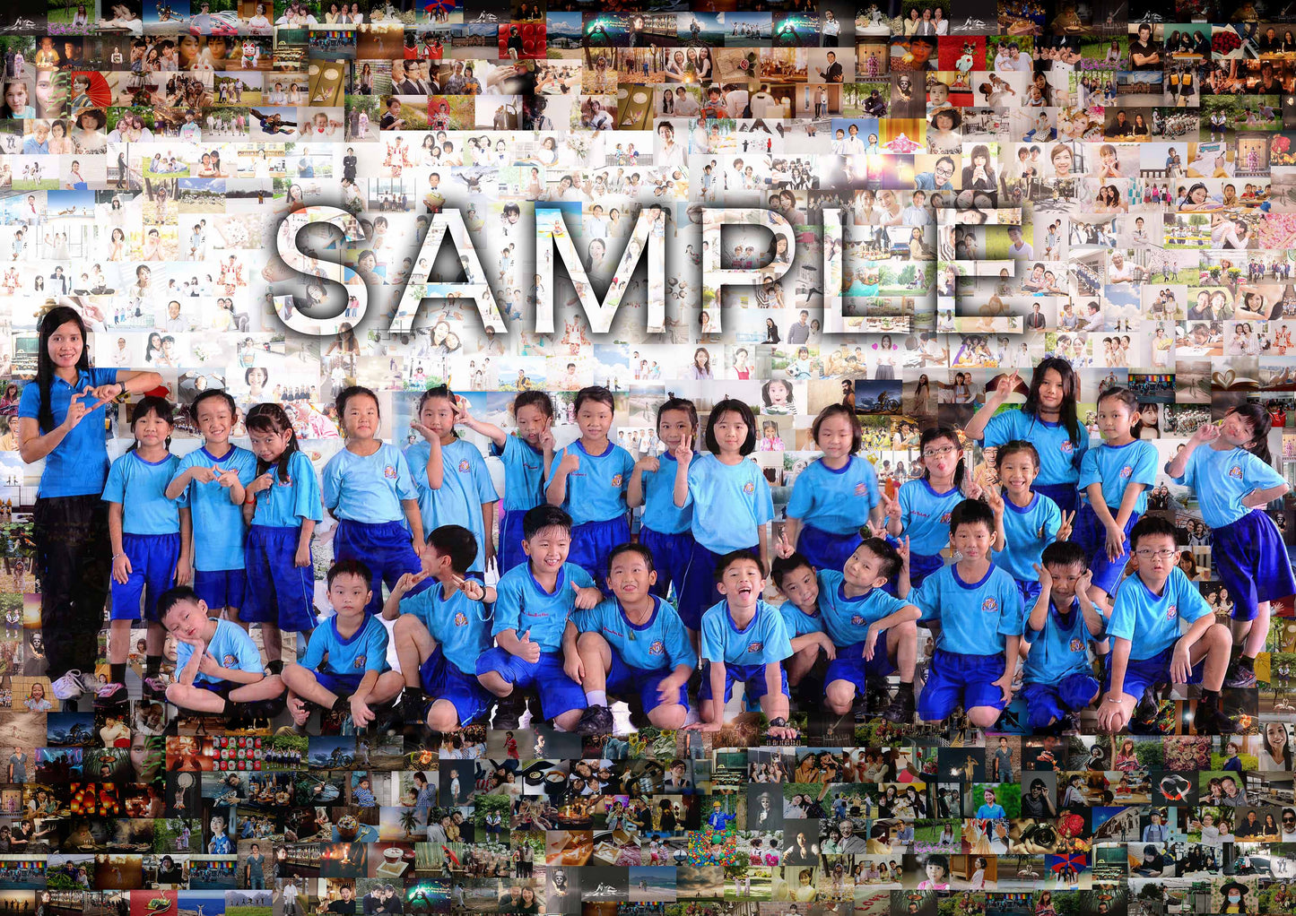 【集合写真用】多層フォトモザイクアート作成【★画像データのみ】（商用利用不可）