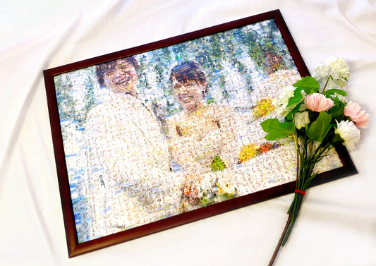 フォトモザイクアートポスター【画像データ+印刷】A2,A1サイズ(商用利用不可)